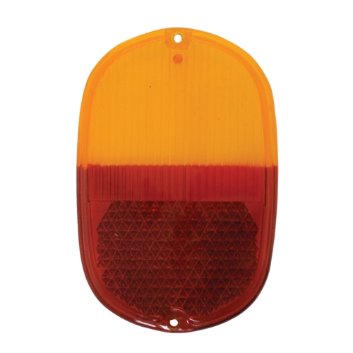 Tail Light Lens, for Type 2 Bus 62-71, Amber/Red Each