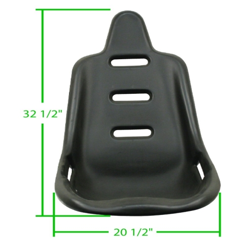 High Back Poly Seat Shells, Pair