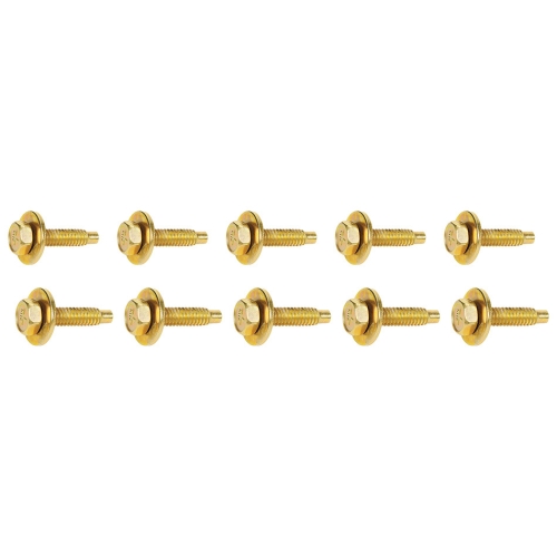 ALLSTAR PERFORMANCE ALL16554 Body Bolt 1-1/8in 10pk Gold ALL16554