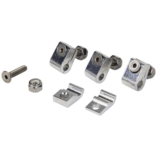Allstar 2pc Aluminum Line Clamps 5/16in 4pk Allstar 2pc Aluminum Line Clamps 5/16in 4pk
