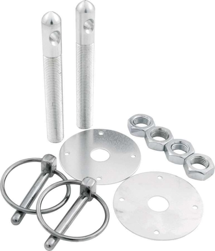 ALLSTAR PERFORMANCE ALL18500 Aluminum Hood Pin Kit 1/2in Silver ALL18500