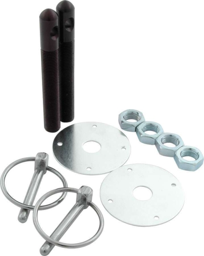 Aluminum Hood Pin Kit 1/2in Black ALL18504