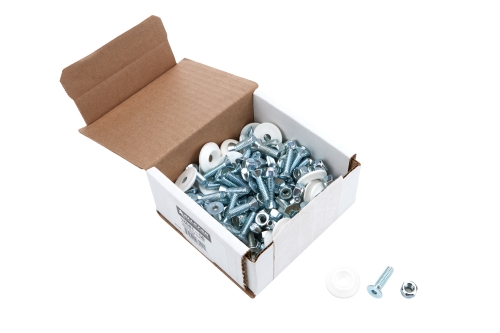 Countersunk Bolt Kit White 50pk ALL18681-50