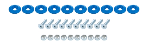 ALLSTAR PERFORMANCE ALL18683 Countersunk Bolt Kit Blue 10pk ALL18683