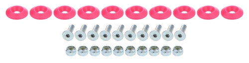 ALLSTAR PERFORMANCE ALL18686 Countersunk Bolt Kit Pink 10pk ALL18686