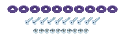 ALLSTAR PERFORMANCE ALL18687 Countersunk Bolt Kit Purple 10pk ALL18687