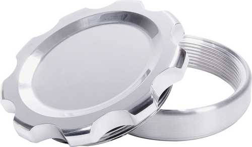 ALLSTAR PERFORMANCE ALL36177 Filler Cap Polished with Weld-In Steel Bung Large ALL36177