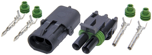 ALLSTAR PERFORMANCE ALL76266 2-Wire Weather Pack Connector Kit ALL76266