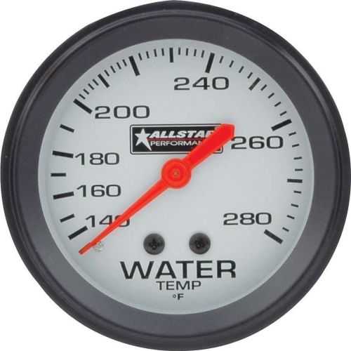 ALL Water Temp Gauge 140-280F 2-5/8in ALL80096