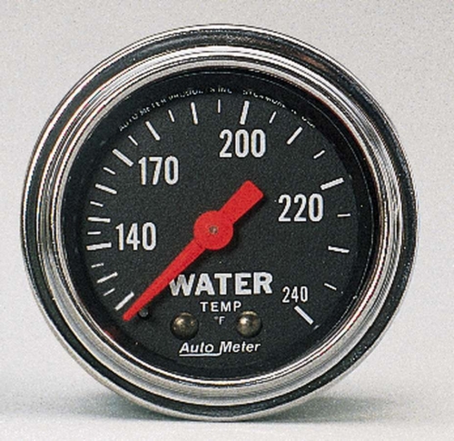 AUTO METER 2432 Traditional Chrome Mechanical Water Temperat