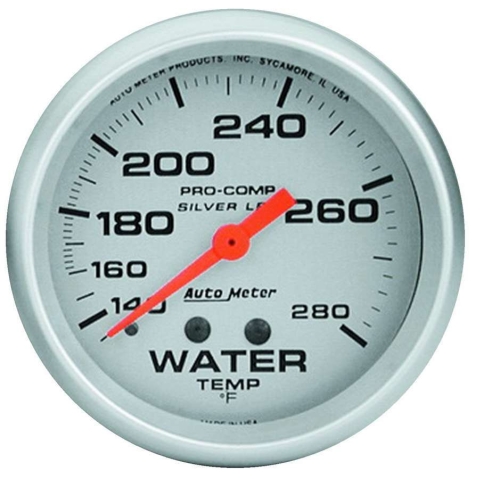 AUTOMETER ATM4631 Autometer 2-5/8 Silver Liquid