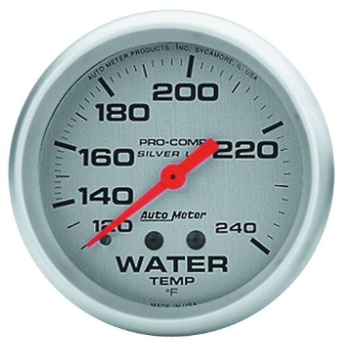 AUTOMETER ATM4632 Autometer 2-5/8 Silver Liquid