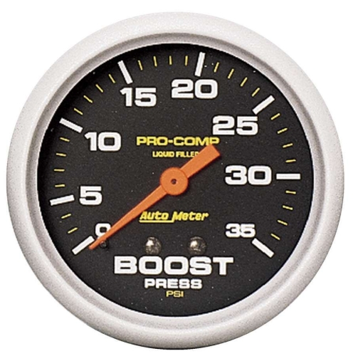 2-5/8 Pro-Comp, Boost Pressure Gauge, Liquid Filled