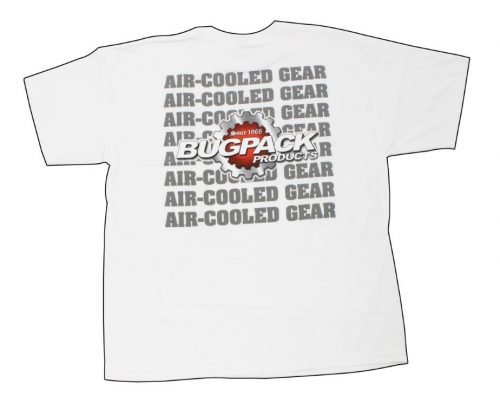 Bugpack Logo Shirt, White, XL