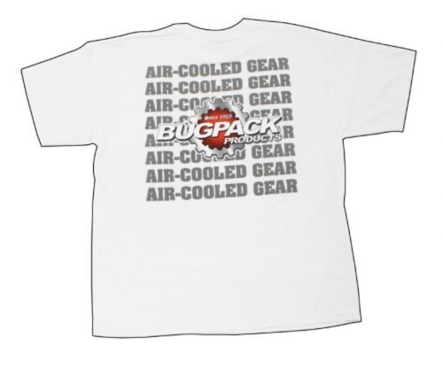 Bugpack Logo Shirt, White, XXL