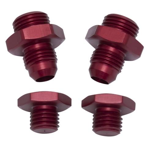 -8 IDA, EPC Fuel Line Inlet Fitting Kit, Red