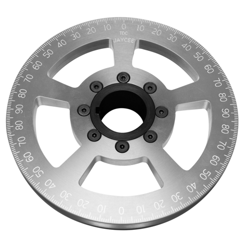 JayCee Billet 7 Inch Street Pulley, Silver