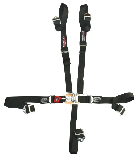 MASTERCRAFT MAS116114 Seat Belt Restraint 2in 5 Point, Black