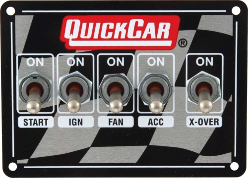QUICKCAR RACING PRODUCTS QRP50-1713 Dual Ignition 5 Switches w/ 3Wheel Brake 50-1713