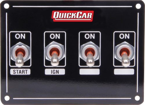 QUICKCAR RACING PRODUCTS QRP50-7411 Extreme Dual Ignition 4 Switch Panel 50-7411