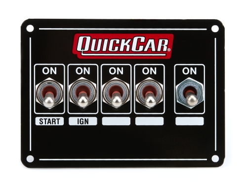QUICKCAR RACING PRODUCTS QRP50-7713 Extreme Dual Ignition w/ 3-Wheel Brake 5 Sw. Panel 50-7713