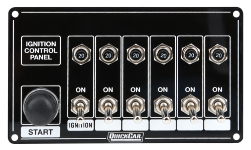 QUICKCAR RACING PRODUCTS QRP50-868 6 Switches & 1 Button w/ Breakers 50-868