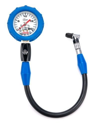 QUICKCAR RACING PRODUCTS QRP56-022 0-20 PSI Glow in the Dark Tire Pressure Gauge 56-022