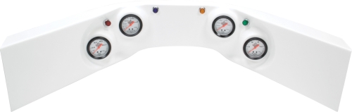 QUICKCAR RACING PRODUCTS QRP61-6024 White Fiberglass Gauge Panel OP/WT/OT/FP 61-6024