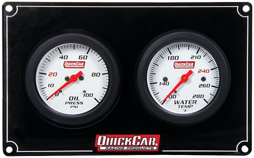QUICKCAR RACING PRODUCTS QRP61-7001 2 Gauge Extreme Panel OP/WT