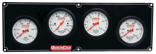 QUICKCAR RACING PRODUCTS QRP61-7026 Extreme 4 Gauge Panel OP/WT/FP/WP 61-7026
