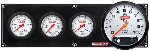 QUICKCAR RACING PRODUCTS QRP61-7742 Extreme 3-1 Gauge Panel OP/WT/FP/5 In Tach 61-7742