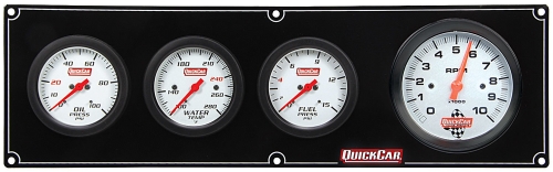 QUICKCAR RACING PRODUCTS QRP61-77423 Extreme 3-1 Gauge Panel OP/WT/FP/3 In Tach 61-77423