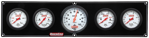 QUICKCAR RACING PRODUCTS QRP61-77513 Extreme 4-1 Gauge Panel OP/WT/3 In Tach/OT/FP 61-77513