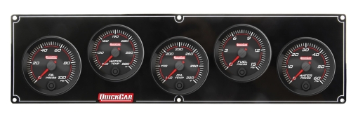 QUICKCAR RACING PRODUCTS QRP69-5036 Redline 5 Gauge Panel OP/WT/OT/FP/WP 69-5036