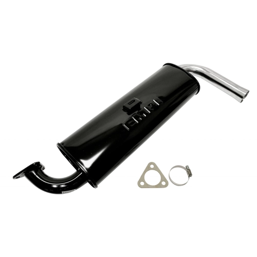 Single Quiet Muffler, Small 3 Bolt Flange, for Beetle
