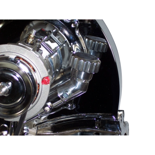 Angled Oil Filler Extension, With Grooved Cap, Fits VW