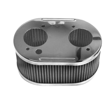 Air Cleaner Assembly, Fits DcoE & DRLA, 4.5x7 Oval, 3.5 Tall