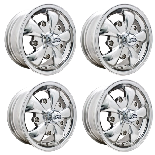 Appletree Automotive 00-9687-4 Gt-5 Wheels Polished, 5.5 Wide, 5 on 205mm