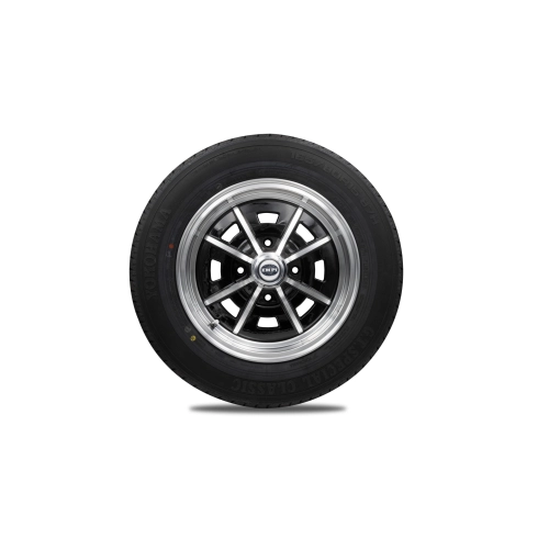Wheel Tire Combo, Sprintstar Black Polished, 165/80R15 4x130