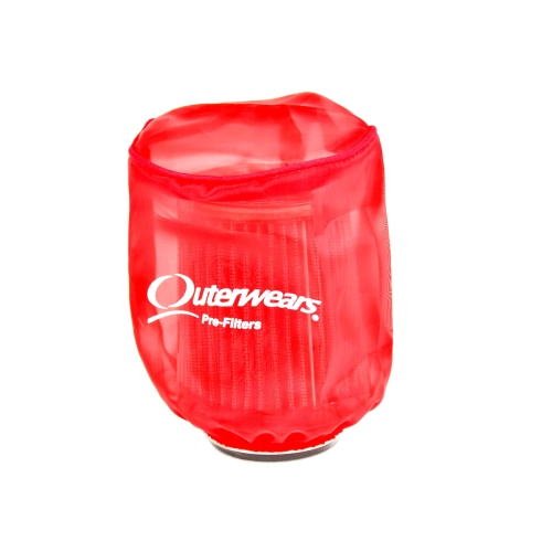 OUTERWEARS 125-5TR Outerwear Pre-Filter, 4 Round 5 Inch Tall, Red