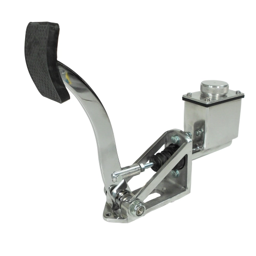 Single Brake Pedal Kit, 3/4 Master Cylinder, Polished