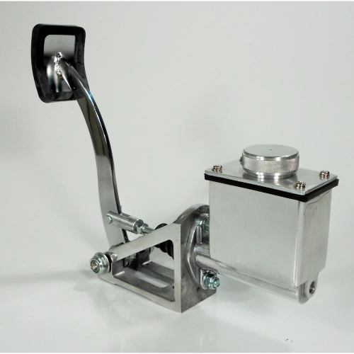 Single Brake Pedal Kit, 3/4 Master Cylinder, Polished