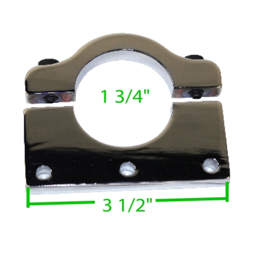 Billet Side Drilled Bracket, Wide Version, for 1-3/4 Tube