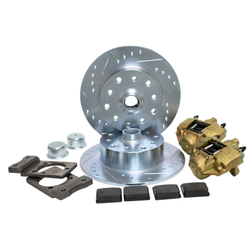 EMPI 22-6134-0 Disc Brake Kit, 5 On 4-3/4 Chevy for Ball Joint 68-79 VENTED
