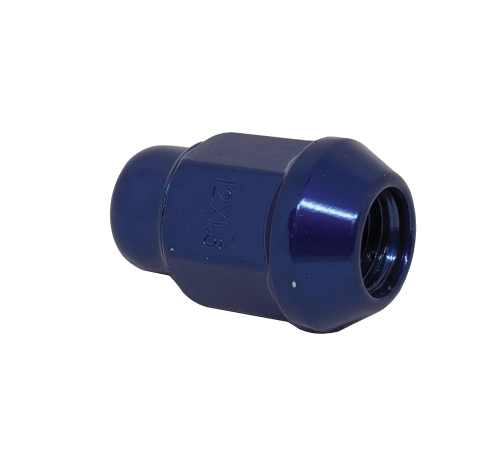 14mm 1.5 Lug Nut, 60 Degree Taper, Tall Blue