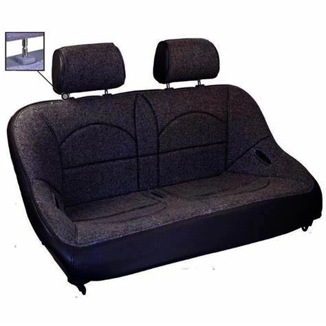 EMPI 62-2814-0 42 OFF-ROAD BENCH SEAT, Black Vinyl with Black Fabric Inner