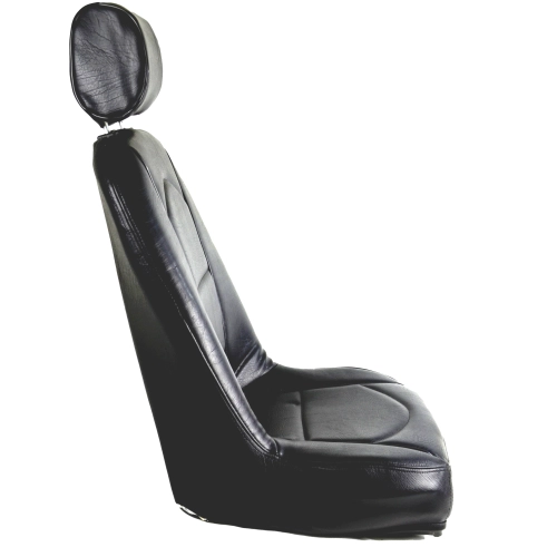 Slim Off-Road Suspension Seat, Black Vinyl with Black Vinyl