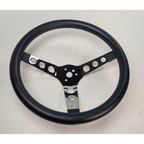 Steering Wheel, 12-1/2 Diameteer, 3 Dish, 3 Spoke, 3 Bolt