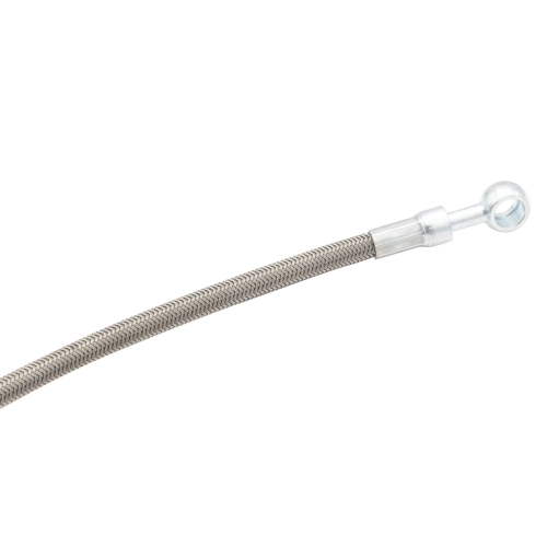 Stainless Braided Brake Hose, M10 Bubble, Banjo 647.5mm
