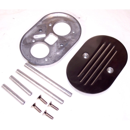 Latest Rage AC129660 Billet Air Cleaner Top & Bottom, for IDF & HPMX